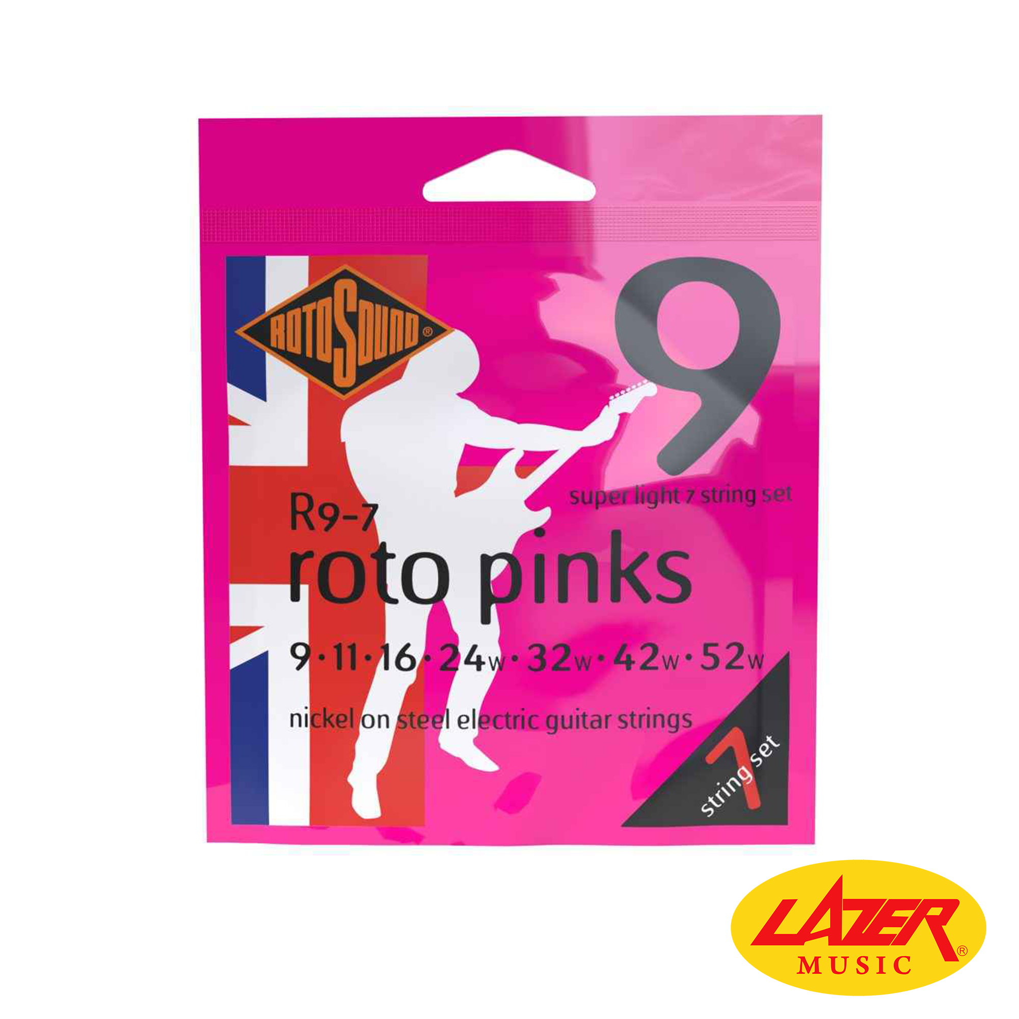 Rotosound Roto Pinks Electric Guitar Strings (7-String Set)